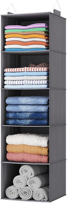 Hanging Closet Organizer and Storage for Clothes 5 Tier