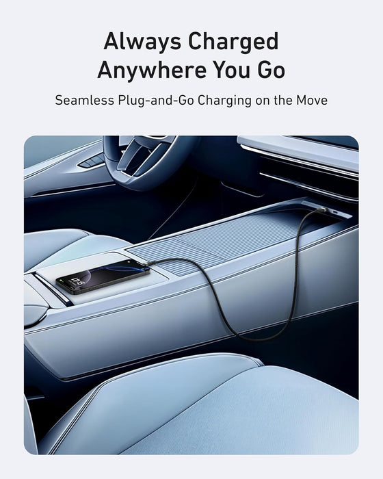 Nano USB A to USB C Cable, CarPlay USB to USB C Cable (3 ft, Balck)