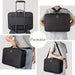 Makeup Case Large Makeup Bag Professional Train Case 16.5 inches Travel Cosmetic Organizer Brush Holder Waterproof Makeup Artist Storage Box, 3 Layer Large Capacity, with Adjustable Strap
