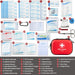 Mini First Aid Kit - 120 Piece Small Waterproof Hard Shell Medical Kit