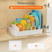 Kitchen Cabinet Organizer for Food Contanier Lid with 7 Sections