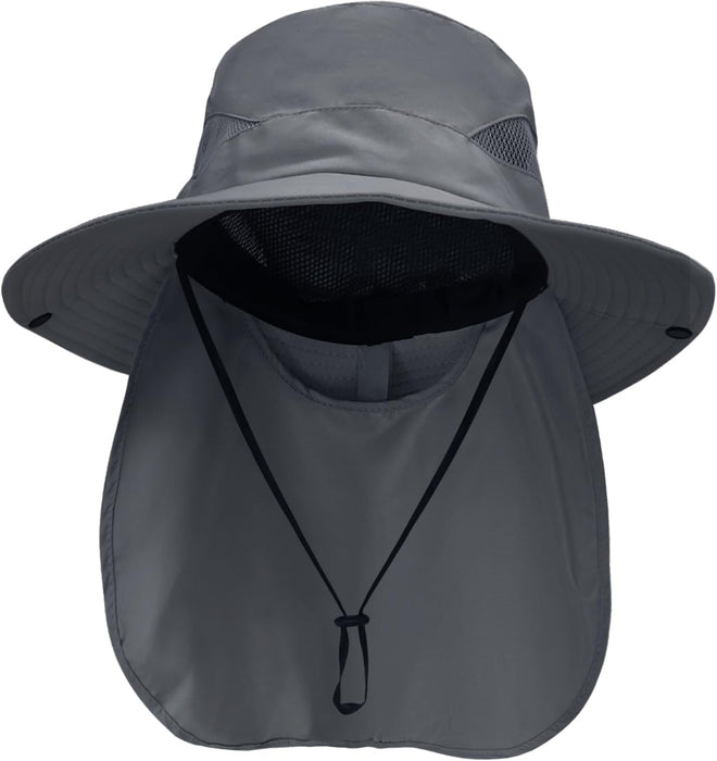 Sun Hats for Men Women with Neck Flap UPF 50+ UV Protection