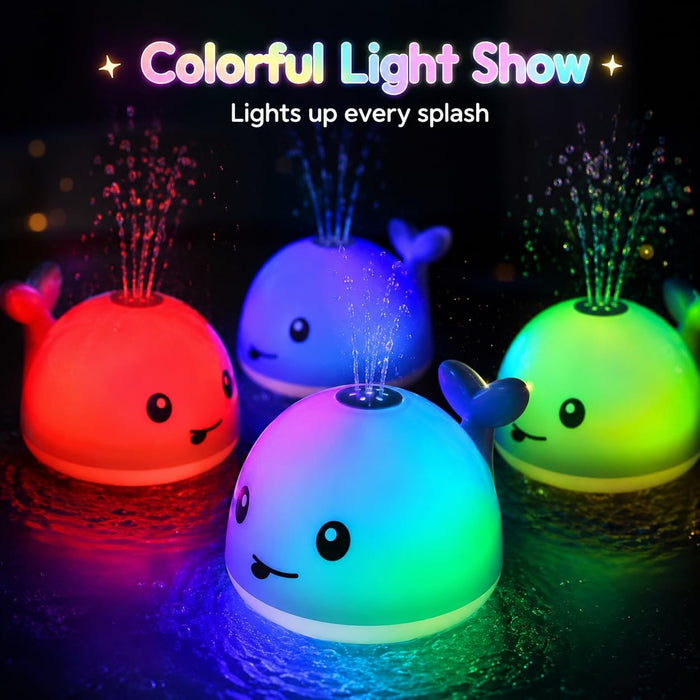 Baby Bath Toys, Light Up Pool Water Bathtub Toy for Toddlers Babies