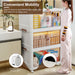 Three-Piece Rolling Foldable Storage Bins
