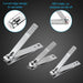Manicure Set 18Pcs Stainless Steel Nail Clippers Set with Case Black