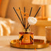 Flower Reed Diffusers Set, 5.07 oz Freesia/Passion Fruit/Orange Scented Oil Diffuser with 8 Reed Sticks, Home Fragrance Diffuser Gift Set for Bathroom & Office Decor 150ml