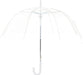 Clear Umbrella for Rain, Round Bubble Umbrella for Wedding, With Wide Coverage (35" Canopy Diameter), Auto Open, Strong Fiberglass Frame, Steel Shaft, Spoke Protectors for Safety