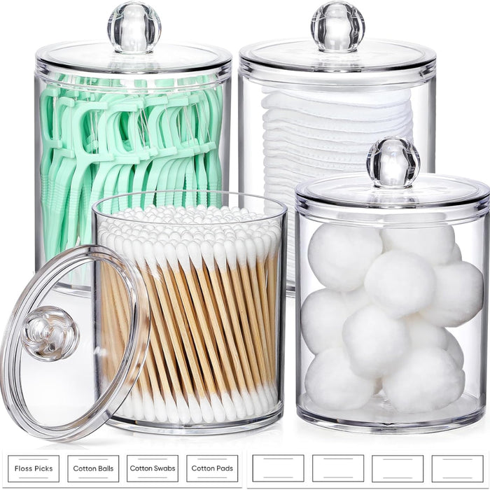 4-Piece Acrylic Bathroom Organizer Set