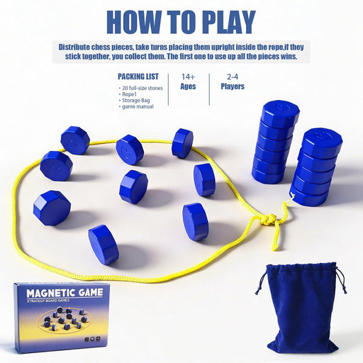 Magnet Game with String Magnet Chess Game Fun Puzzle Strategy Games