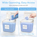 Laundry Pods Container with Pop-up Lid, 0.72+0.5 gal, 3 Pcs