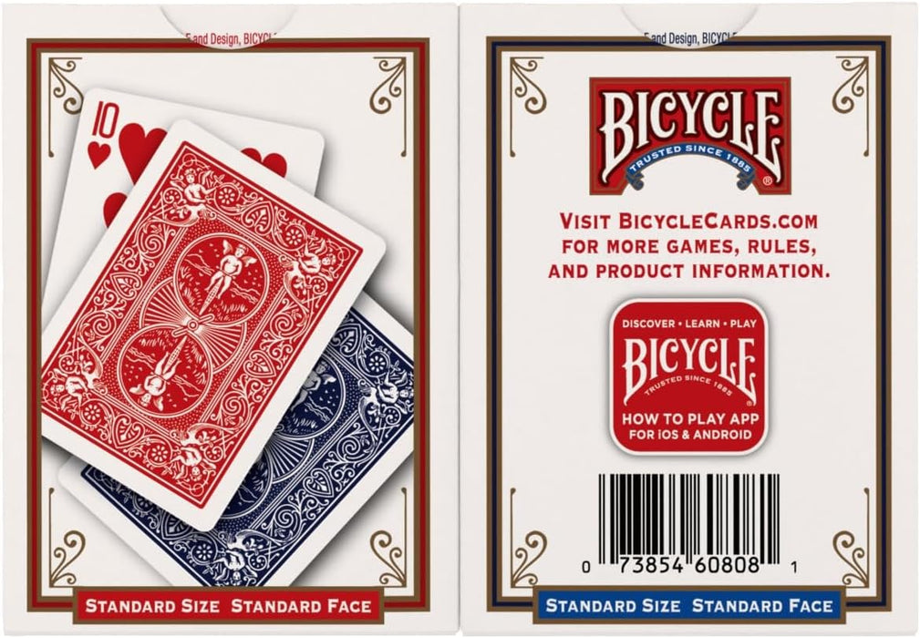 Playing Cards 2 Pack Standard Poker Size Red and Blue