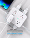 Surge Protector Power Strip, 1080J, 5 Ft Braided Extension Cord