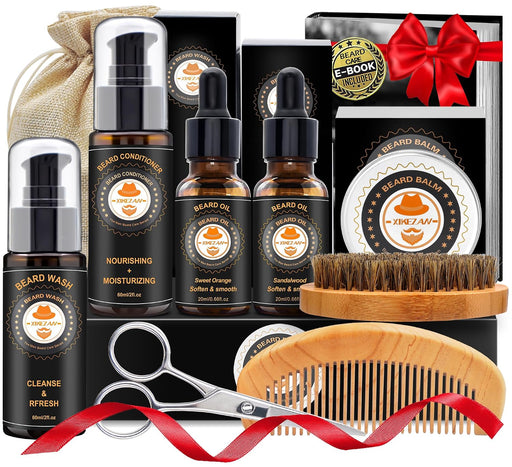 Beard Kit Gifts for Men Beard Grooming/Care-Soften,Soothe Mustache
