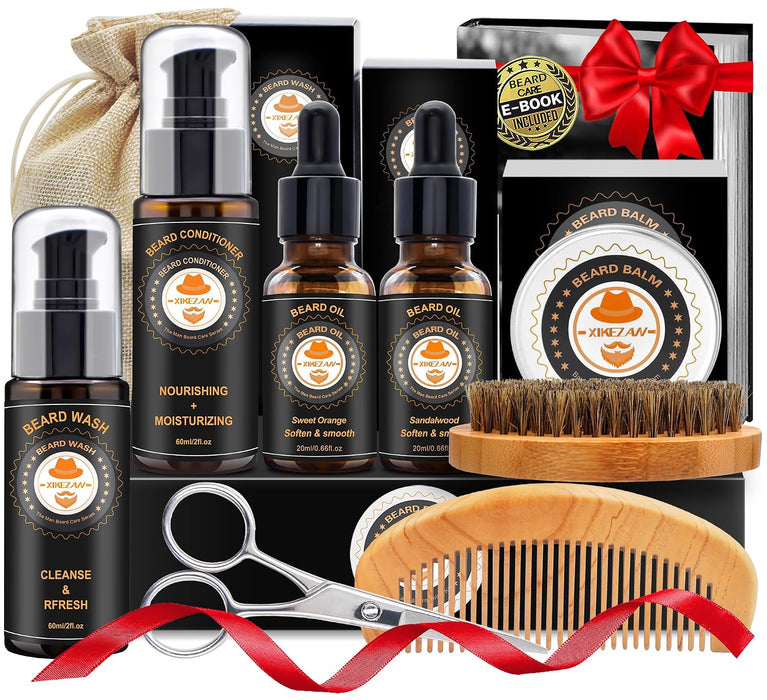 Beard Kit Gifts for Men Beard Grooming/Care-Soften,Soothe Mustache