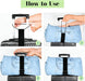 2 Pack Multi Use Strong Adjustable Luggage Connector Straps for Suitcases