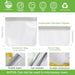 10 Pack Reusable Sandwich Bags Dishwasher Safe, Gray