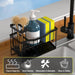 Maifan Sink Caddy Sponge Holder for Kitchen with Brush Holder and Stainless Steel Self Drain Tray, Rustproof Kitchen Sin