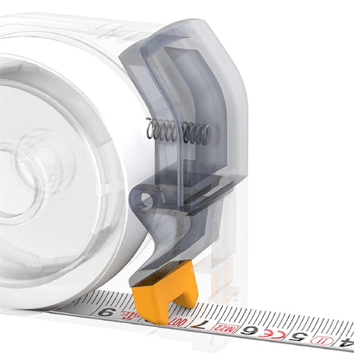 Self-Locking Tape Measure, Pocket-Size Retractable Measuring Tape, Dual Unit (Ft/m), Minimalist Design, Safe Non-Sharp, Great Stiffness, Shock-Absorbing Case, Cool Gadgets for Men, 10 Ft (3m)