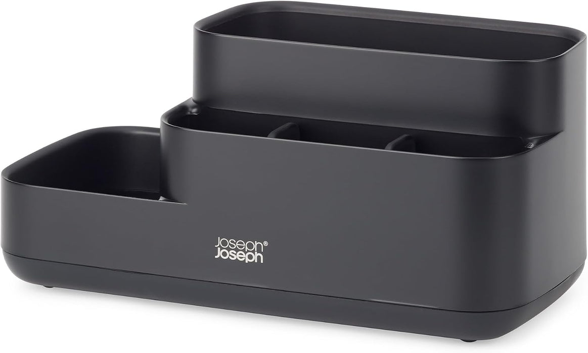 Joseph Joseph EasyStore - Bathroom Storage Caddy Organizer for bathroom accessories, Matt Black