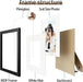 8x10 Picture Frame Set of 12, Modern Gallery Wall Frames, Black
