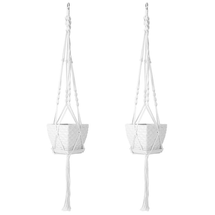 Two-Pack Cotton Rope Plant Hangers
