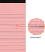 Wide Ruled Lined Writing Note Pads with Sturdy Back, 8.5" x 11.75", Multicolor, 6-Pack, 300 Sheets, Perforated