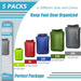Dry Bag 5 Pack, Ultralight Waterproof Dry Sack for Outdoor Use