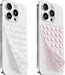(2 Pack) Suction Cup Phone Case Mount Double Sided, Clear & Light Pink