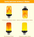 【Upgraded】 Flame Light Bulbs for Home Decor with Upside Down Effect