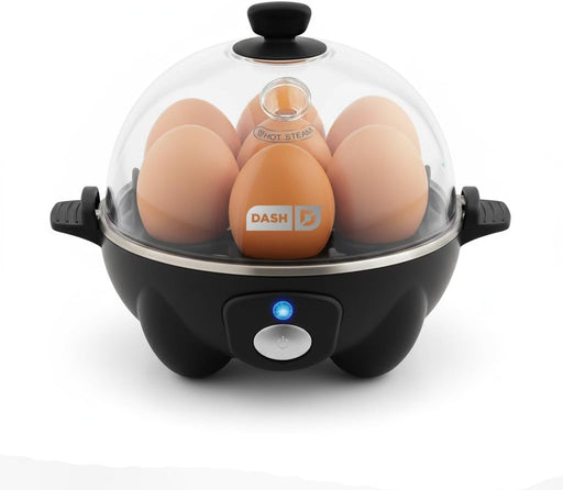Rapid Egg Cooker, 7 Eggs, Hard Boiled, Poached & Omelettes, Black