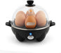 Rapid Egg Cooker, 7 Eggs, Hard Boiled, Poached & Omelettes, Black