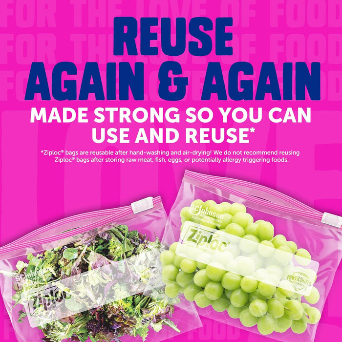 Gallon Food Storage Slider Bags, 68 Count