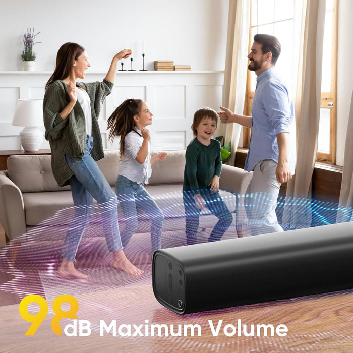 17" Sound Bar, Home Theater Surround Sound System for TV