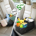 Car Backseat Organizer with 11 Compartments & 2 Cup Holders, Black
