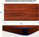 FLEXISPOT EN2 55"x28" Standing Desk with Power Strip Bundle, Mahogany