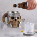 Stainless Steel Viking Skull Mug+Coaster,Double Handle Horn Skull Beer Mug Tankard, Medieval Drinkware Mug for Coffee/Beverage/Juice17oz.