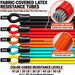 Resistance Bands with Handles, 150 LBS Stackable Heavy Duty Resistance Tubes, 11-Piece Home Gym Exercise Set with Door A