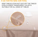 24 Pieces Transparent Clear Tablecloth Clips, Plastic Table Cloth Clips，Windproof Table Cover Holder Clamps，Table Cloth Holder for Home Wedding Party Christmas Outdoor Indoor Picnic Camping(Large)
