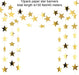 130 ft Star Garland Banner Decor, Gold