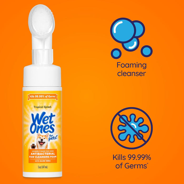 for Pets Foam Dog Paw Cleaner, Tropical Splash Scent, 5 Oz