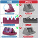 Tablet Pillow Holder, Foldable iPad Stand for Lap, Bed and Desk -Tablet Soft Pad Dock with Pocket & Stylus Mount Compati