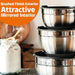 Thickened Heavy-Duty 26pcs Stainless Steel Bowl, Mixing Bowl Set with Lid, Grater Attachment, Non-Slip Bottom and Kitche