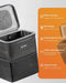 Car Trash Can, Leakproof Car Organizer, 2-Gallon, Black