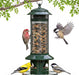 Squirrel Proof Bird Feeders for Outdoors - 4 Port Hanging Metal Bird Feeder with Gravity Spring, Upgraded Metal Hanging 