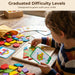 209 PCS Shapes Wooden Pattern Blocks for Kids