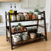 3 Tier Bamboo Matcha Station, coffee station organizer Shelf