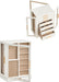 360° Rotating Jewelry Box with 7 Drawers, Spacious Vertical Jewelry Organizer with Glass Window, Jewelry Storage Case, Dustproof & Moisture-resistant Design, White