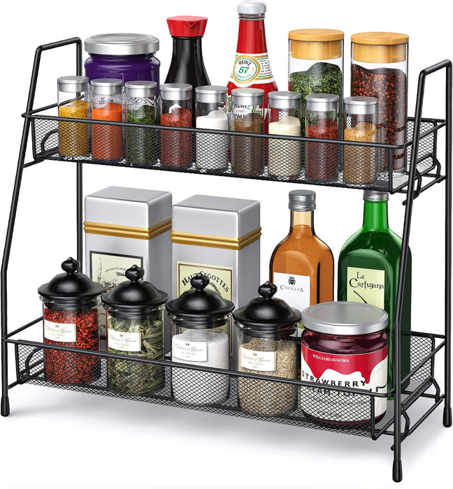 Spice Rack Organizer for Cabinet, Bathroom Organizer Countertop, Bathroom Counter Organizer, Kitchen Countertop Organize