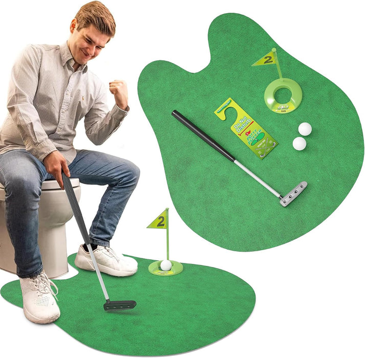 Potty Putter Toilet Time Golf Game -  - Funny Novelty Bathroom Sports Gift
