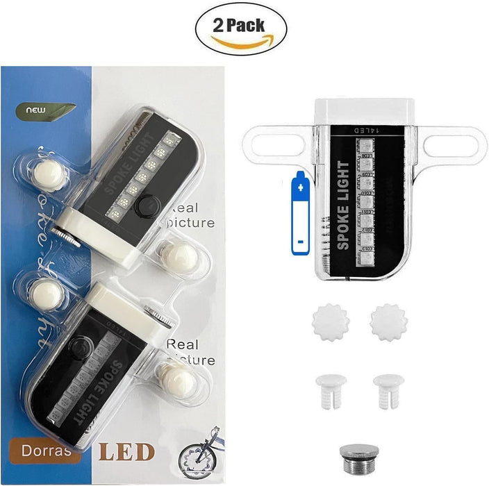 Bike Wheel Lights (2 Pack) - Waterproof LED Bicycle Spoke Tire Lights - 30 Different Patterns - Bike Accessories